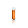 1 Dram Amber Glass Vial with Standard White Cap