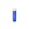 2 Dram Cobalt Blue Glass Vial with Standard White Cap