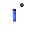 2 Dram Cobalt Blue Glass Vial with FOIL Cap