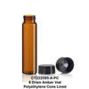 8 Dram Amber Glass Vial with KPC Cap