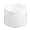 8 oz White Double Wall Jar Straight Base 89-400