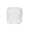 8 oz White Double Wall Jar Straight Base 89-400