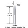 1/2 Dram Perfume Sampler Vial (8 x 60 mm)