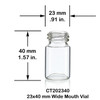 8 ml Clear Wide Mouth Glass Vial with Cap