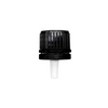 18 DIN Black Tamper Evident Cap with Insert 18 DIN Black Tamper Evident Cap with Insert
