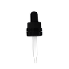 18-415 Black Child Resistant Tamper Evident Dropper, 65mm