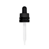 18-415 Black Child Resistant Tamper Evident Dropper, 77mm