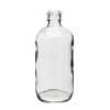 32 oz Clear Glass Boston Round Bottle, 33-400