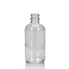 4 oz Clear Glass Boston Round Bottle