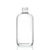 8 Ounce Clear Glass Boston Round Bottle, 28-400