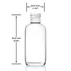 2 oz Clear Glass Boston Round Bottle