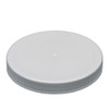 110-400 White PP Ribbed Foam Lined Continuous Thread Cap