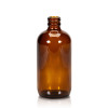 8 oz Amber Glass Boston Round Bottle, 24-400