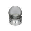 2 oz Silver Metal Screw Top Tin