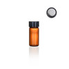 2 1/3 Dram Amber Glass Vial w/ FOIL Cap