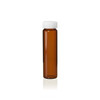 8 Dram Amber Glass Vial with Standard White Cap