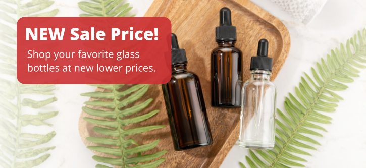 Glass Boston Round Bottles on Sale