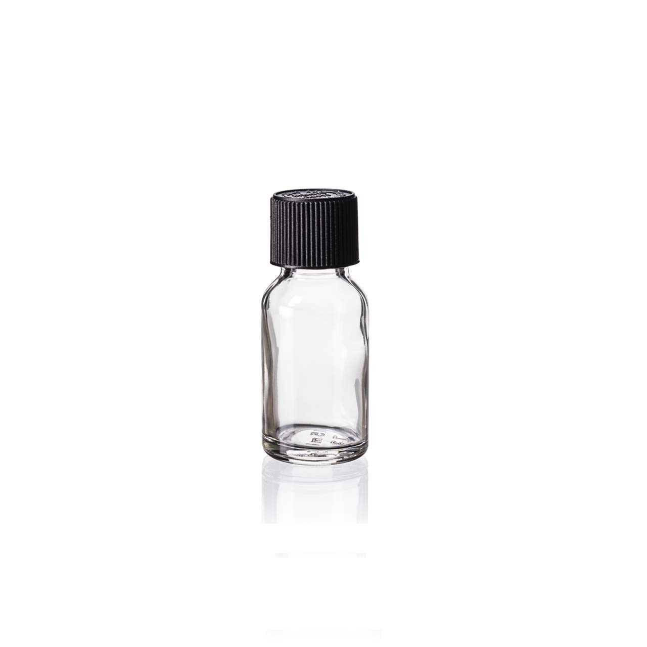 15 ml Clear Glass Euro Bottle