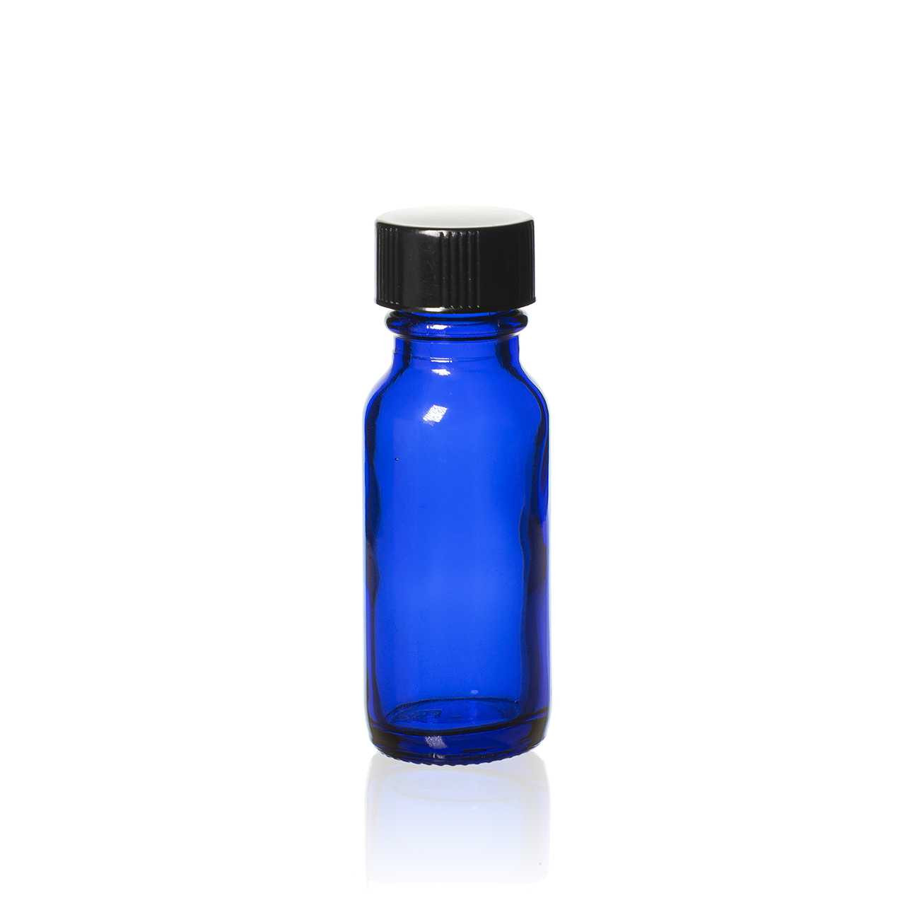 1/2 Ounce (15 ml) Cobalt Blue Glass Bottle