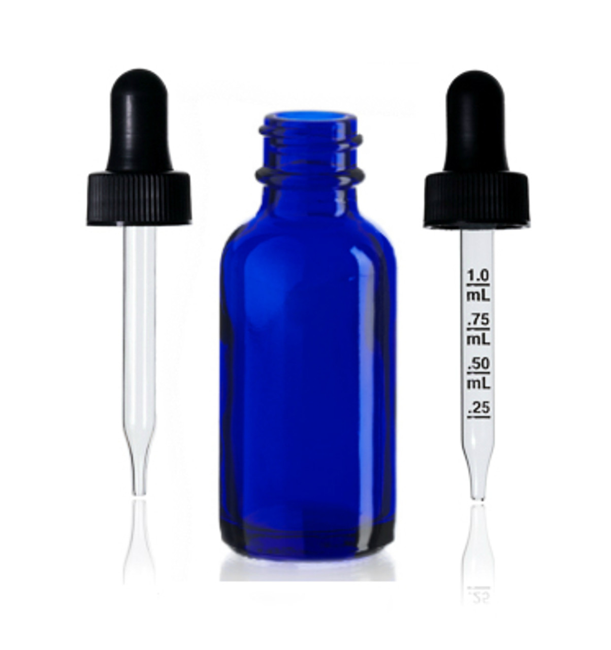 1/2 Ounce (15 ml) Cobalt Blue Glass Bottle