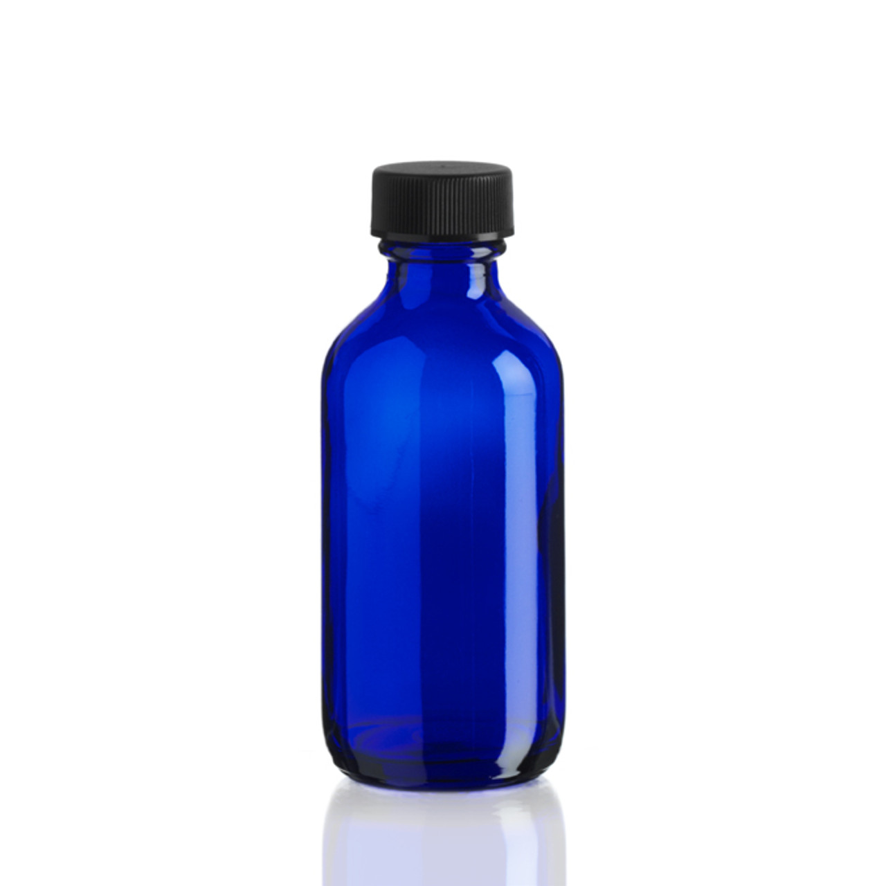 2 Ounce (60 ml) Cobalt Blue Bottle