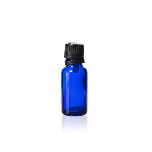 20 ml Cobalt Blue Euro Bottle with KTE cap