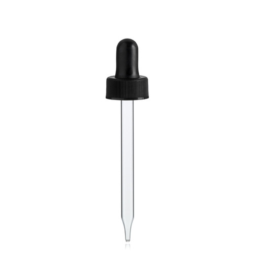 22-400 Black Polypropylene Dropper, 110mm