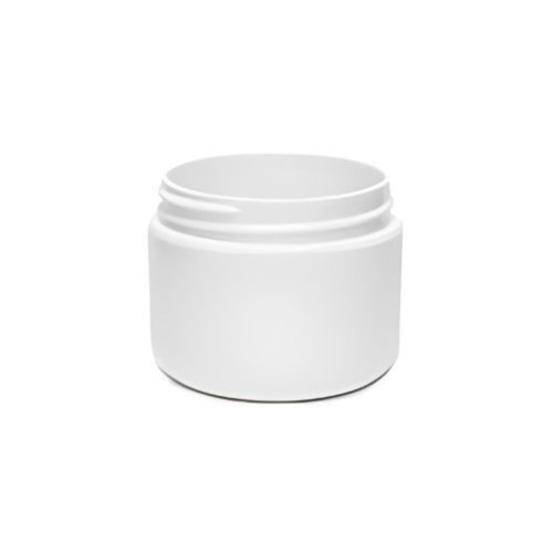 2 oz White Round Base Double Wall Jar 58-400