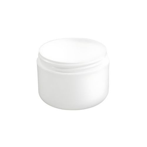 8 oz white plastic jar
