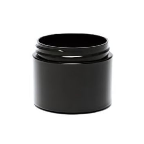 1/4 oz Black Straight Base Double Wall Jar 33-400