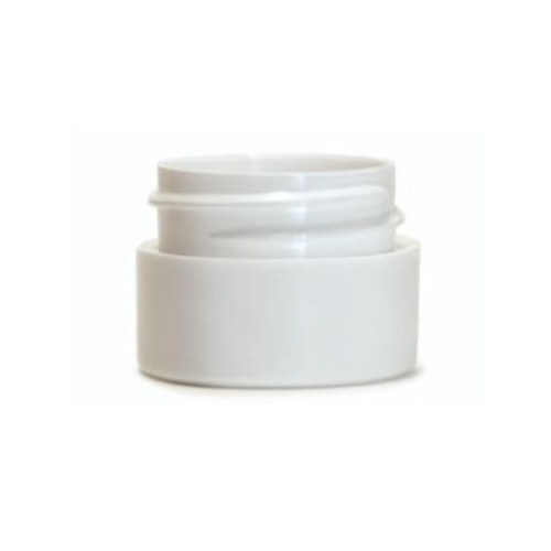 1/4 oz White Straight Base Double Wall Jar 33-400