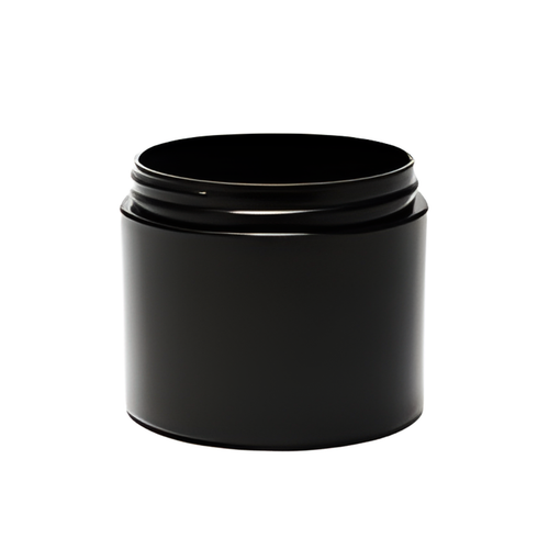 4 oz Black Straight Base Double Wall Jar 70-400