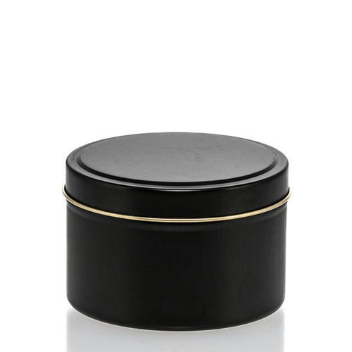 12 oz Black Tin with Feet