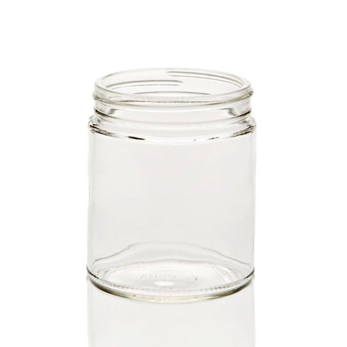 9 oz Clear Straight Sided Glass Jar