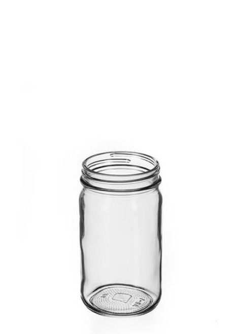 4 oz wide mouth Clear Glass Jar