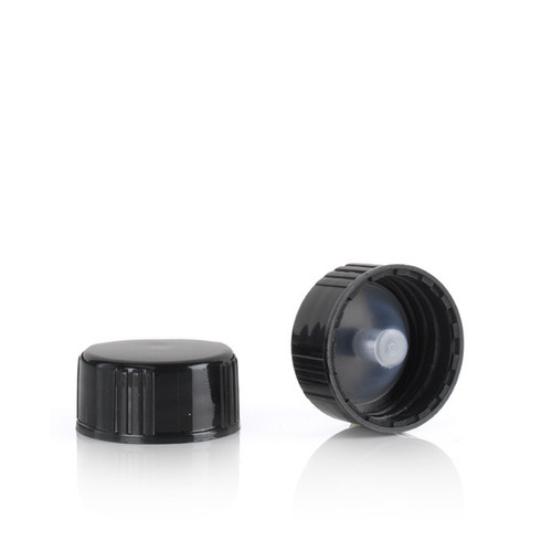 22-400 Black Phenolic Polycone Continuous Thread Cap
