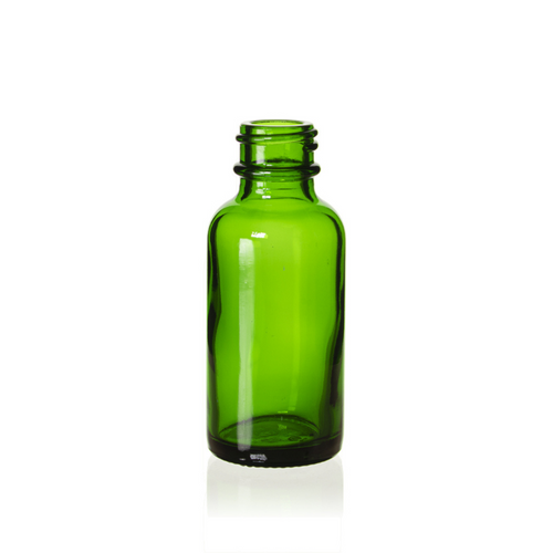 1 Ounce Emerald Green Boston Round Bottle