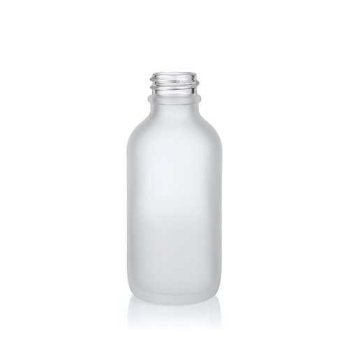 2 Ounce Frosted Boston Round Bottle