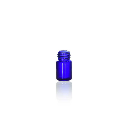5/8 Dram Cobalt Blue Glass Vial