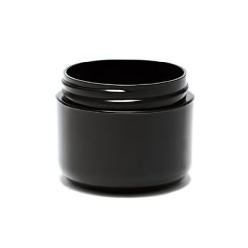 8 oz Black Double Wall Jar Straight Base 89-400