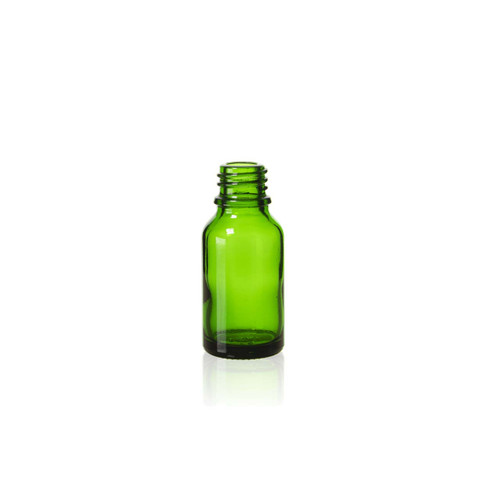 15 ml Emerald Green Glass Euro Bottle