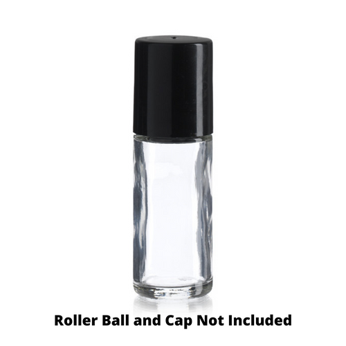 1 oz clear glass  Roll-on Bottle