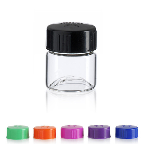 7 ml Clear Wide Mouth Glass Vial with Cap