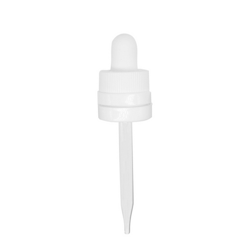 18-415 White Child Resistant Tamper Evident Dropper, 77mm 18-415 White Child Resistant Tamper Evident Dropper, 77mm