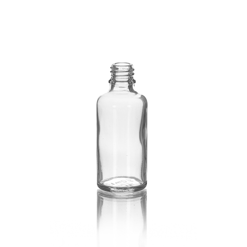 50 ml Clear Glass Euro Bottle