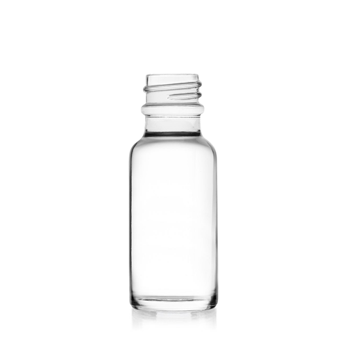 1/2 Ounce Clear Boston Round Bottle