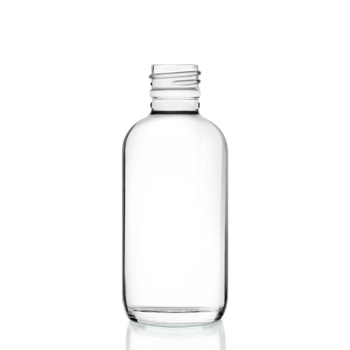 2 Ounce Clear Boston Round Bottle, 20-400