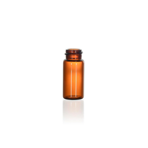 2 1/3 Dram Amber Glass Vial