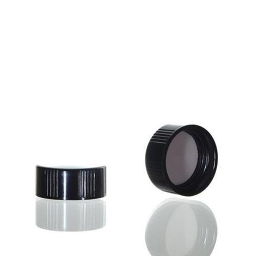 24-400 Black Teflon (PTFE) Lined Continuous Thread Closure 24-400 Black Teflon (PTFE) Lined Continuous Thread Closure