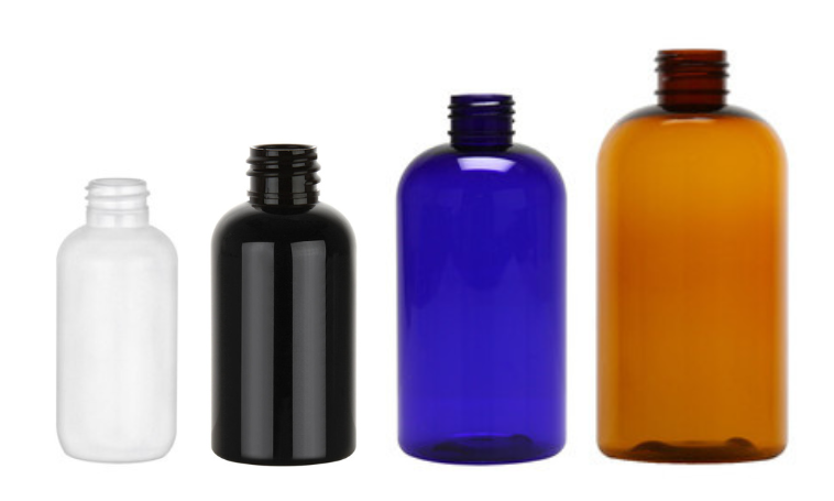 Plastic Boston Round Bottles